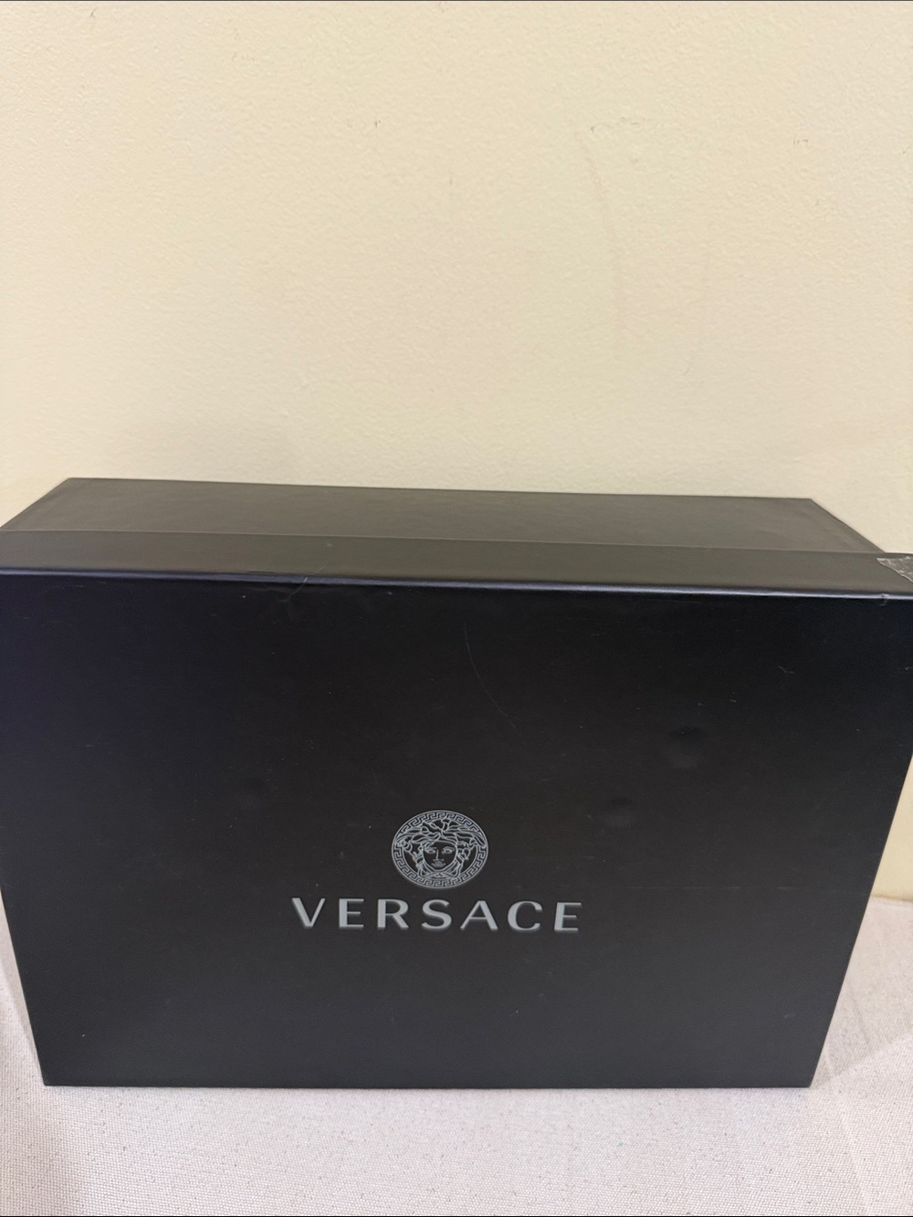 Versace Black and White Gift Box with Silver Logo Accent 12” x 8.5” - Picture 12 of 12
